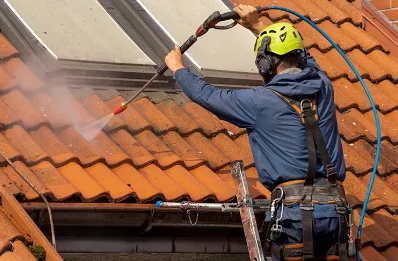 Démoussage et hydrofuge de toiture aux Monts-Verts